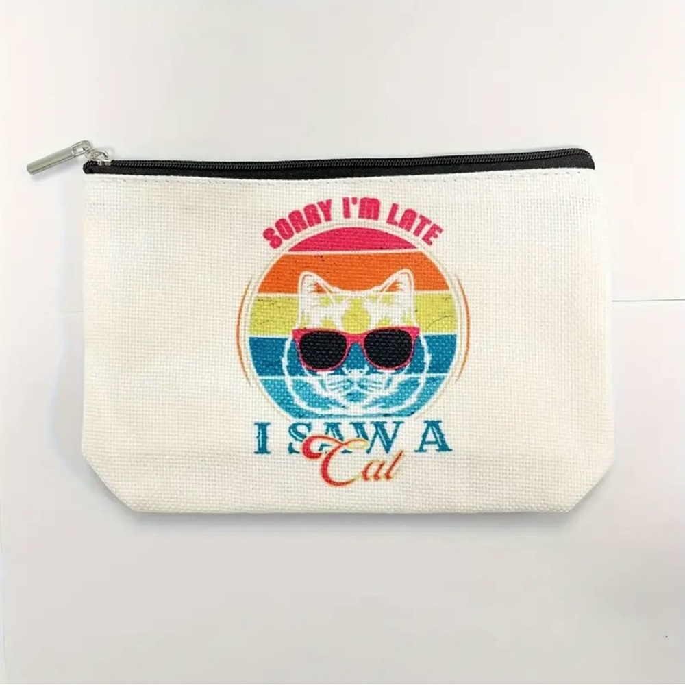 Cat Cosmetic Bag